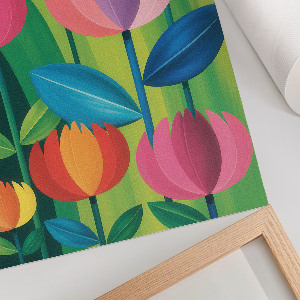 Wall art Colorful flowers