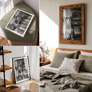 Wall print Retro dog