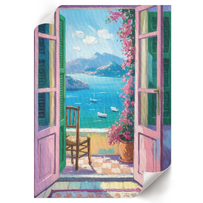 Art print Doors to the balcony