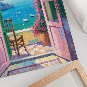 Art print Doors to the balcony