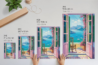 Art print Doors to the balcony