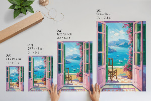 Art print Doors to the balcony