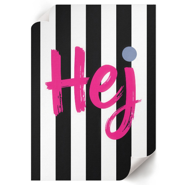 Decorative poster Pink Hey