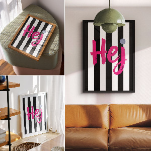 Decorative poster Pink Hey