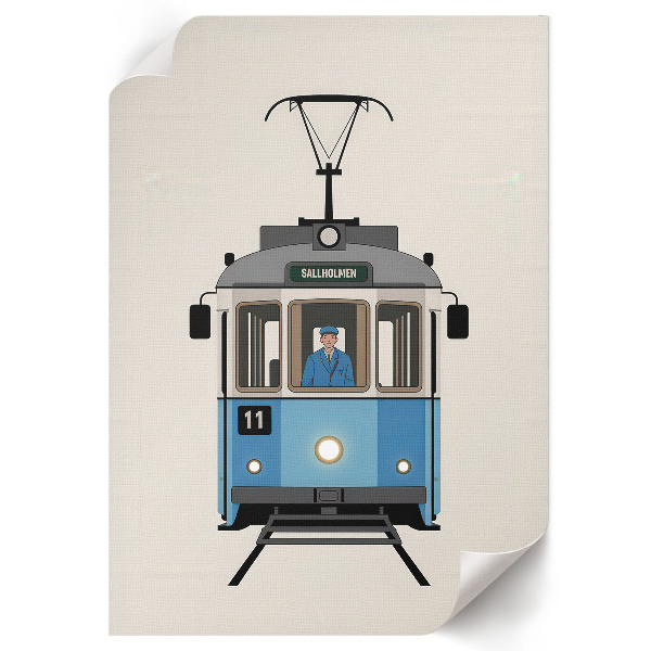 Wall print Nostalgic tram