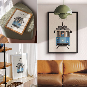 Wall print Nostalgic tram