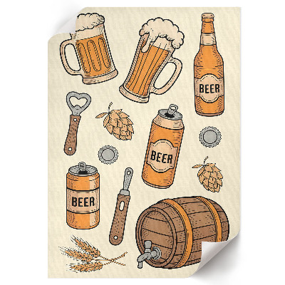 Decorative poster Beer world