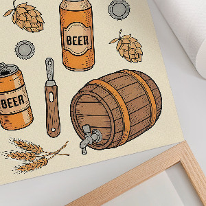 Decorative poster Beer world