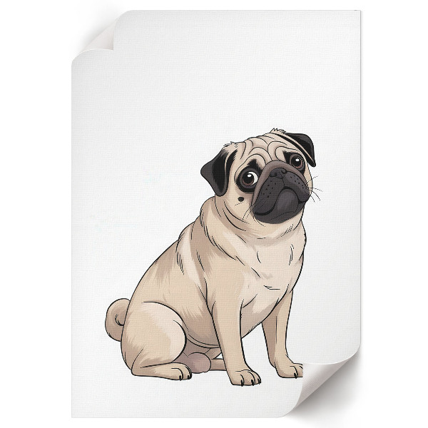 Decorative poster Pug dog
