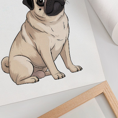 Decorative poster Pug dog