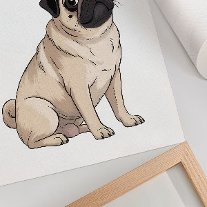 Decorative poster Pug dog