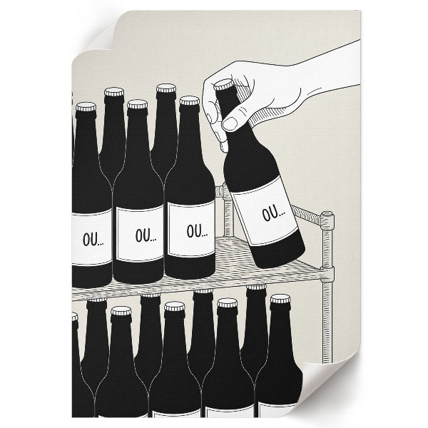 Art print Bottles of drink