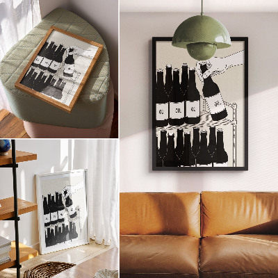 Art print Bottles of drink