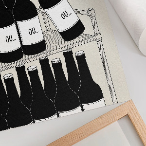 Art print Bottles of drink