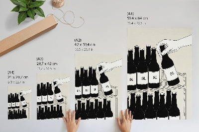 Art print Bottles of drink