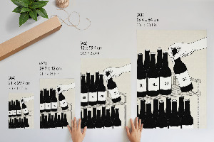 Art print Bottles of drink