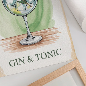 Decorative poster Gin tonic