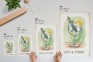 Decorative poster Gin tonic