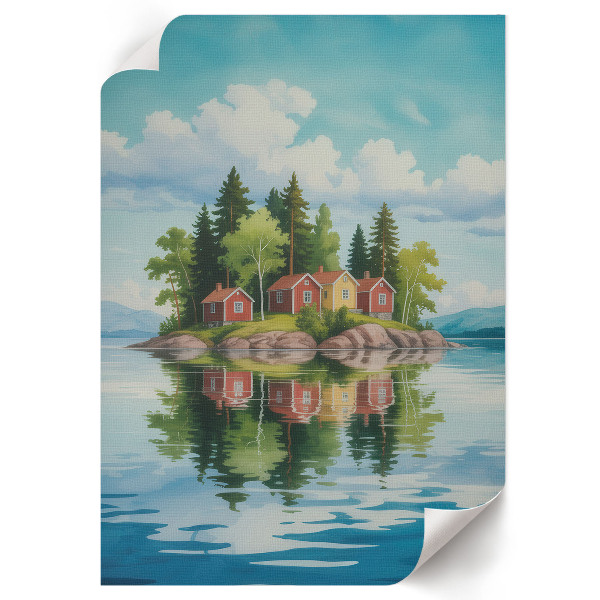 Wall art Island idyll