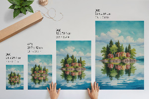 Wall art Island idyll