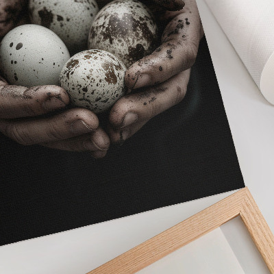 Wall print Natural eggs
