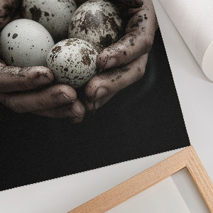 Wall print Natural eggs