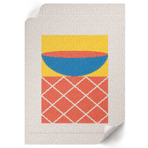 Decorative poster with a geometric design