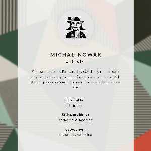 Decorative poster Geometric form