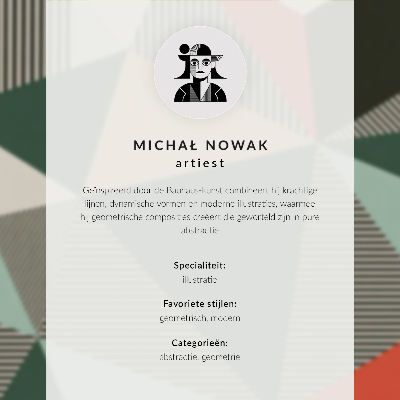 Decorative poster Geometric form