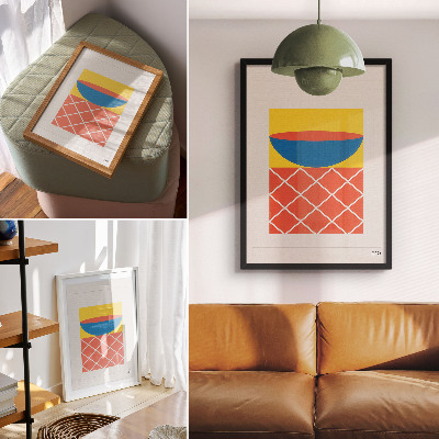 Decorative poster Geometric form