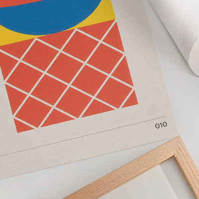 Decorative poster Geometric form