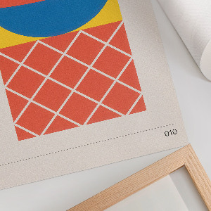 Decorative poster Geometric form