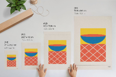 Decorative poster Geometric form