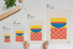 Decorative poster Geometric form