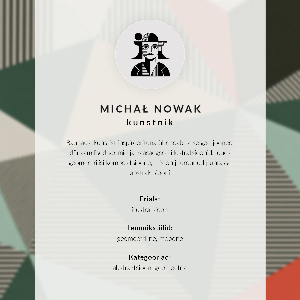 Decorative poster Geometric form