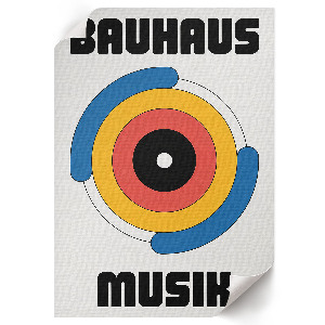 Poster with colorful circles