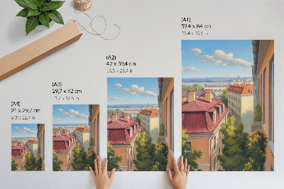 Wall art City view