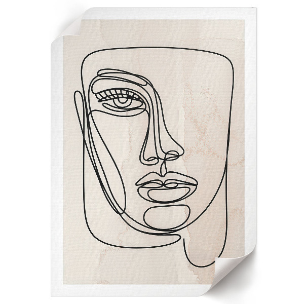 Art print Face sketch