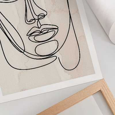 Art print Face sketch