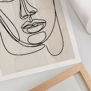 Art print Face sketch