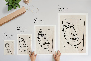 Art print Face sketch