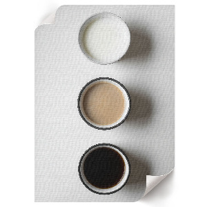 Decorative poster Milk and coffee