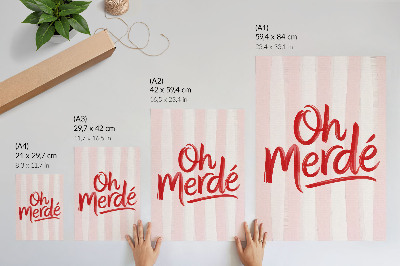 Poster Oh Merde