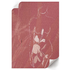 Art print featuring a female silhouette