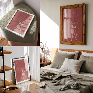 Art print Female silhouette