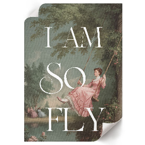 Decorative poster I am so fly