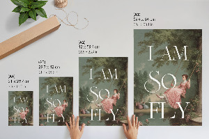 Decorative poster I am so fly