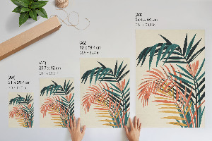 Wall art Tropical leaves