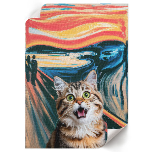 Art print Cat scream