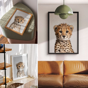 Decorative poster Young cheetah